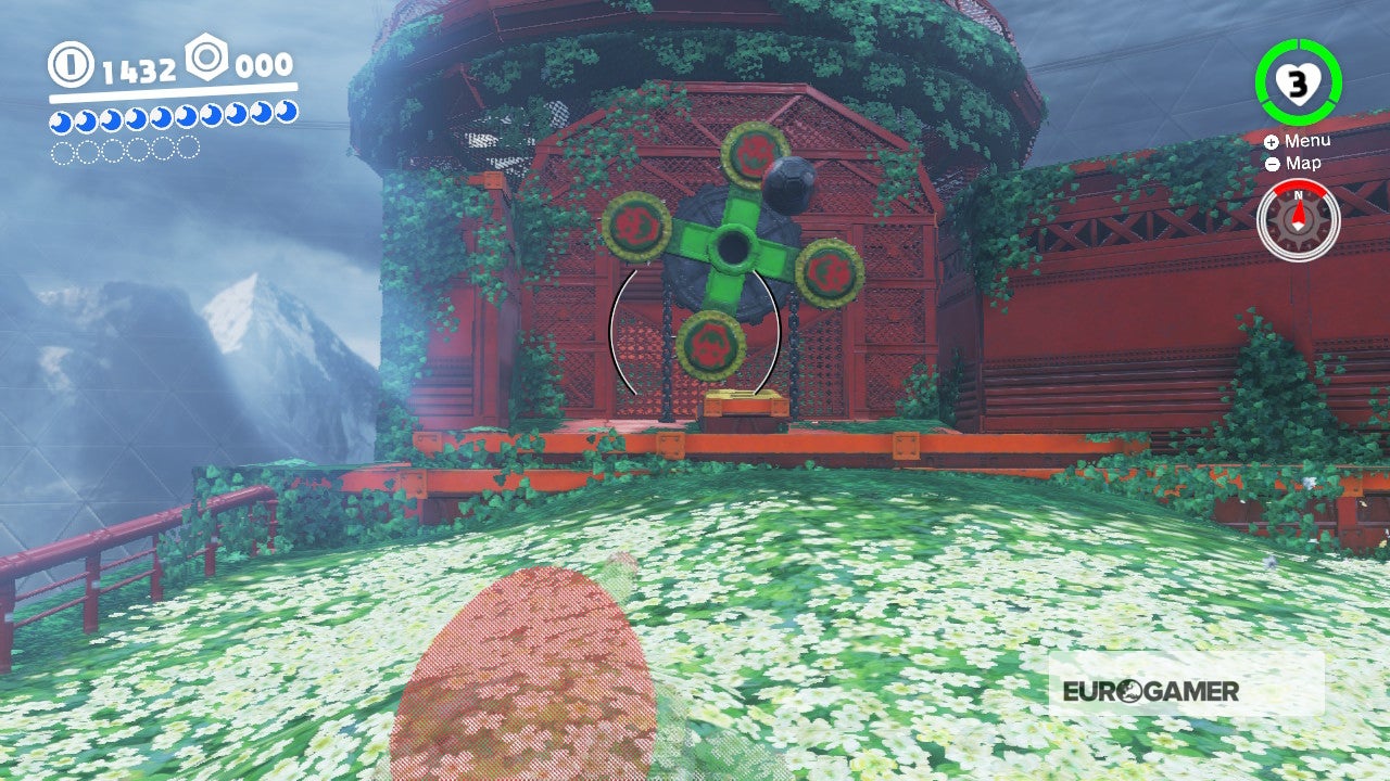 Super Mario Odyssey Pass to the Secret Flower Field and Defend the Secret Flower Field