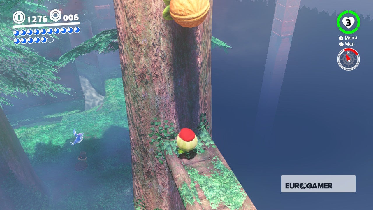 Super Mario Odyssey Wooded Kingdom Power Moons where to find Wooded