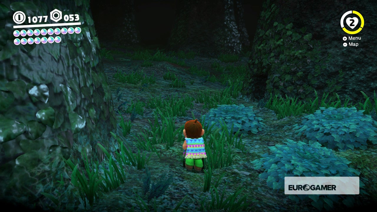 Super Mario Odyssey Wooded Kingdom Power Moons where to find Wooded