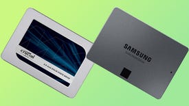 a photo of two 2.5-inch sata ssds side by side: the samsung 870 qvo and crucial mx500