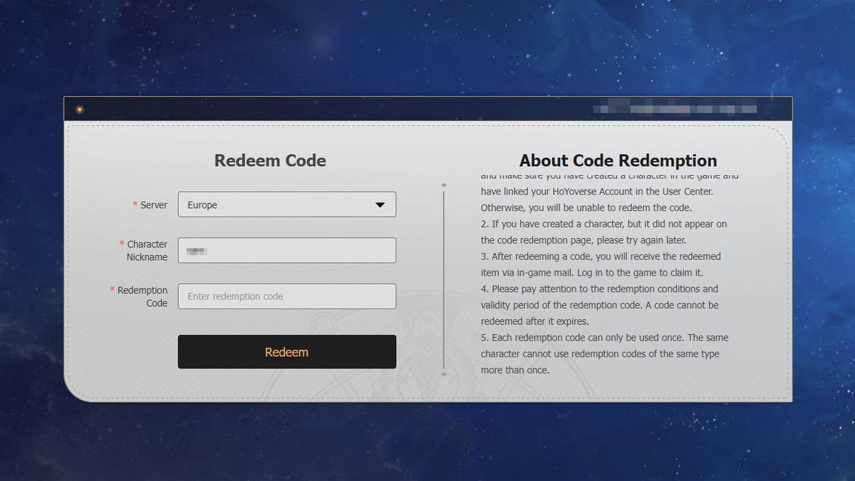 Honkai Star Rail' Code Redemption: How to Redeem Them Online and