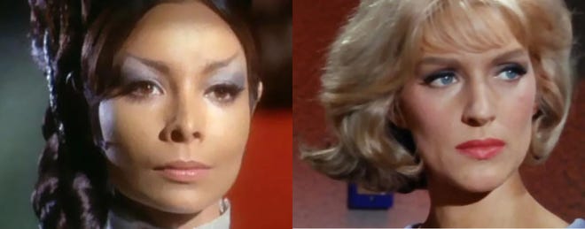 star trek tos -- t'pring and nurse chapel