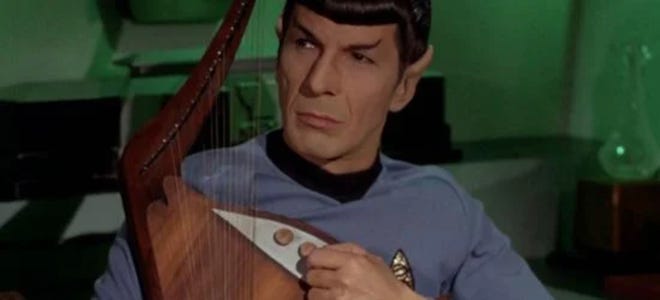 Star Trek TOS -- Spock and Vulcan lute