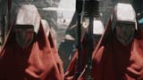 Two Anomid pilgrims in red garb from Star Wars Eclipse trailer