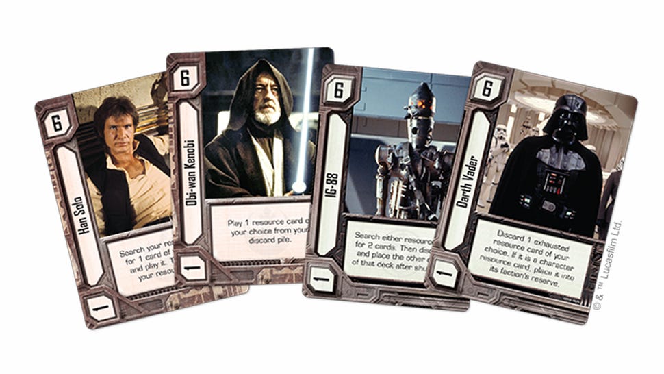 Star Wars: Empire vs. Rebellion board game cards