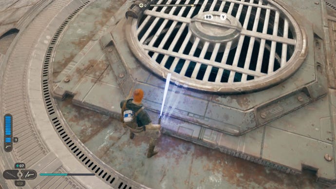 La entrada al silo que conduce a Star Wars Jedi: Survivor Chamber of Fortitude.