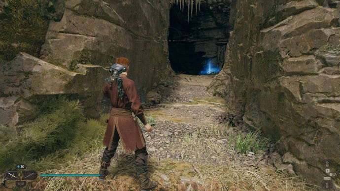 Cal approaches a Force Echo on Koboh in Jedi: Survivor.
