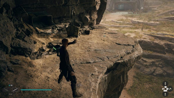 Cal picks up a Priorite Shard in Jedi: Survivor.