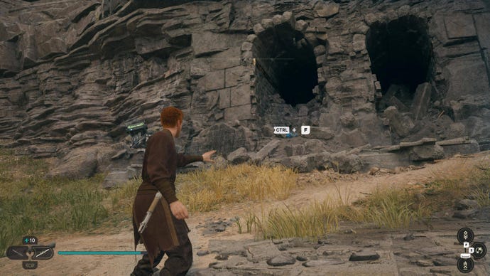 Cal picks up a Priorite Shard in Jedi: Survivor.