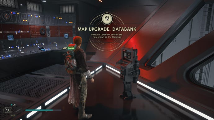 Cal obtiene una capacidad de actualización de mapas de una terminal en Nova Garon en Jedi: Survivor.