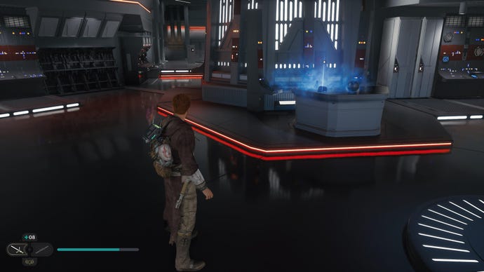 Cal approaches a Force Echo on Nova Garon in Jedi: Survivor.
