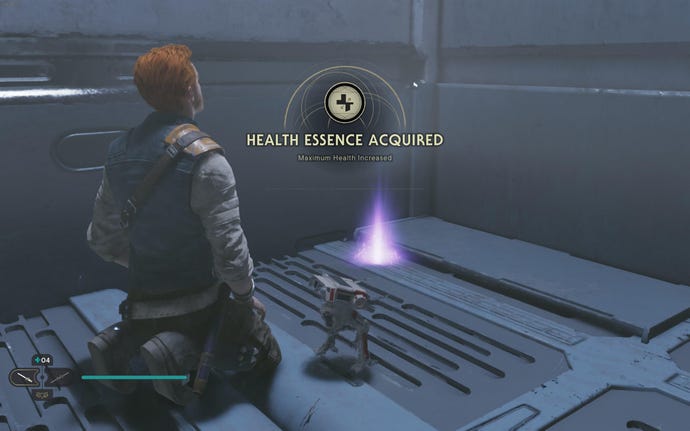 Cal obtains a Health boost from an Essence on Shattered Moon in Jedi: Survivor.