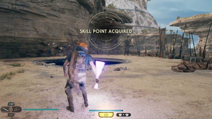 Cal Kestis gana un punto de habilidad como parte de la granja Star Wars Jedi: Survivor XP.