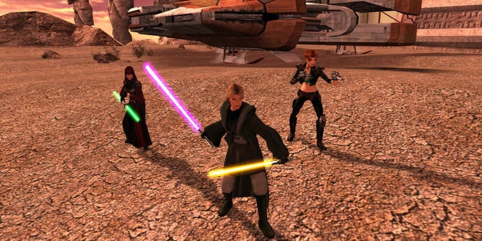 Star Wars knights of the old republic gameplay screenshot
