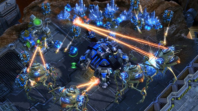 Gameplay -skärmdump av StarCraft 2