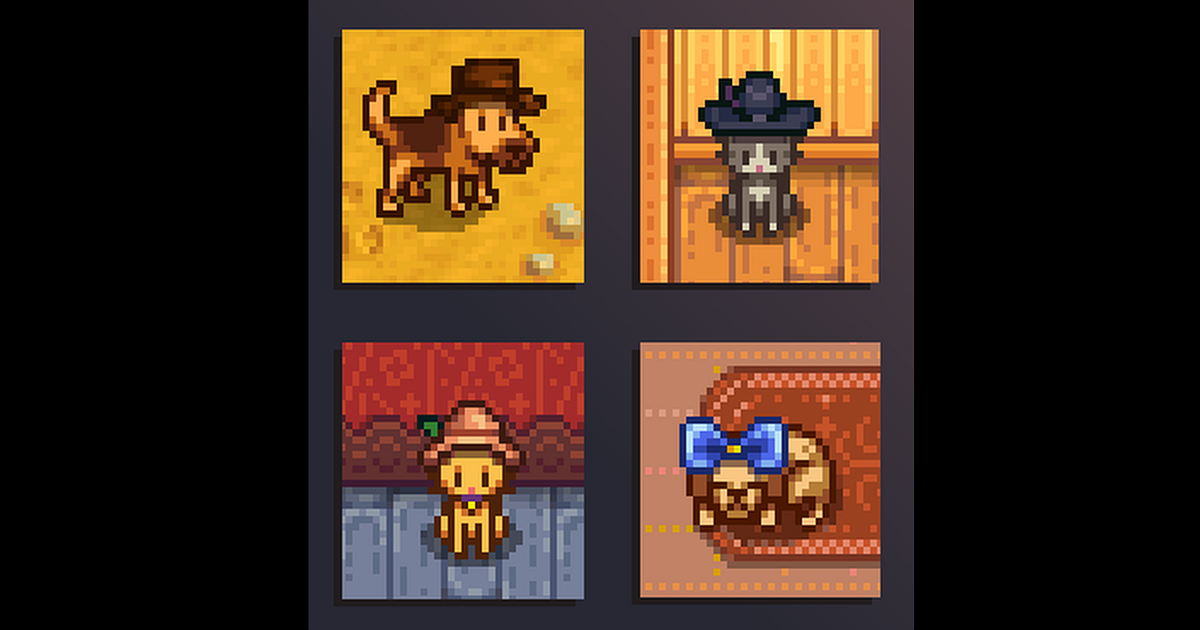 Stardew Valley creator teases hats for cats and dogs in update 1.6