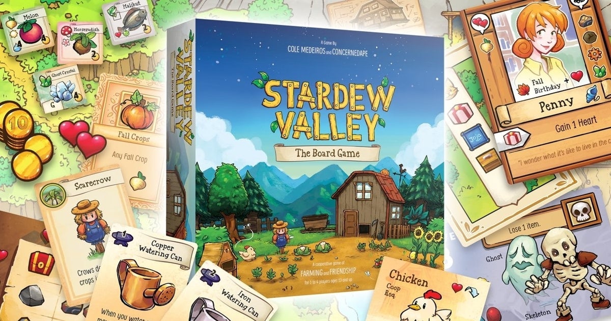 Stardew Valley's official board game adaptation goes back on sale this