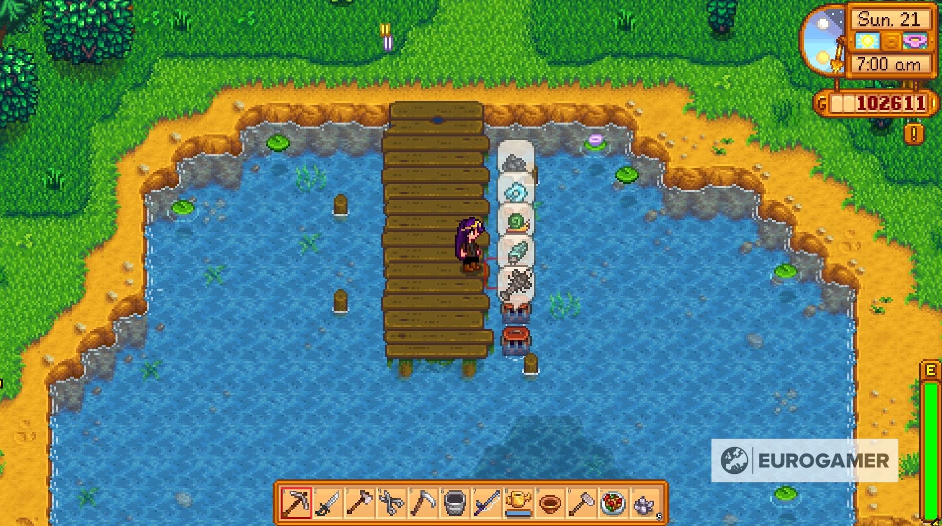Stardew Valley Crab Pots and crab pot products explained