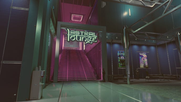 The Astral Lounge on Neon in Starfield.