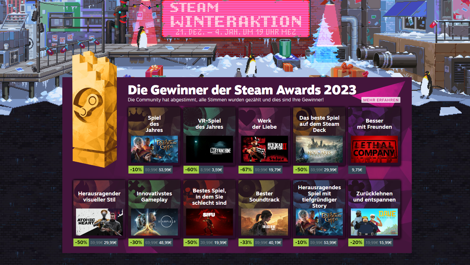 Der SteamAward für innovatives Gameplay geht an Starfield