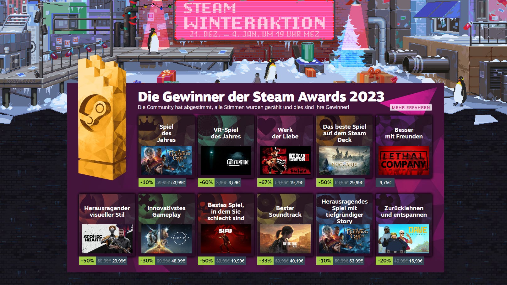 Der SteamAward für innovatives Gameplay geht an Starfield