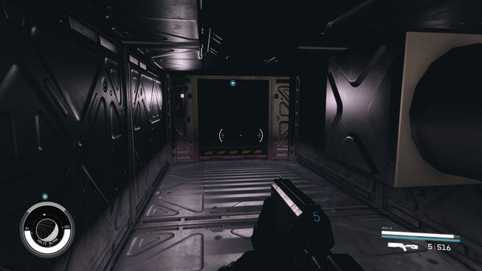 An exit through the vent system in Ryujin Tower in Starfield.
