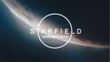 Starfield logo on an image of a glowing planet, with "Community Patch" added under the name of the game