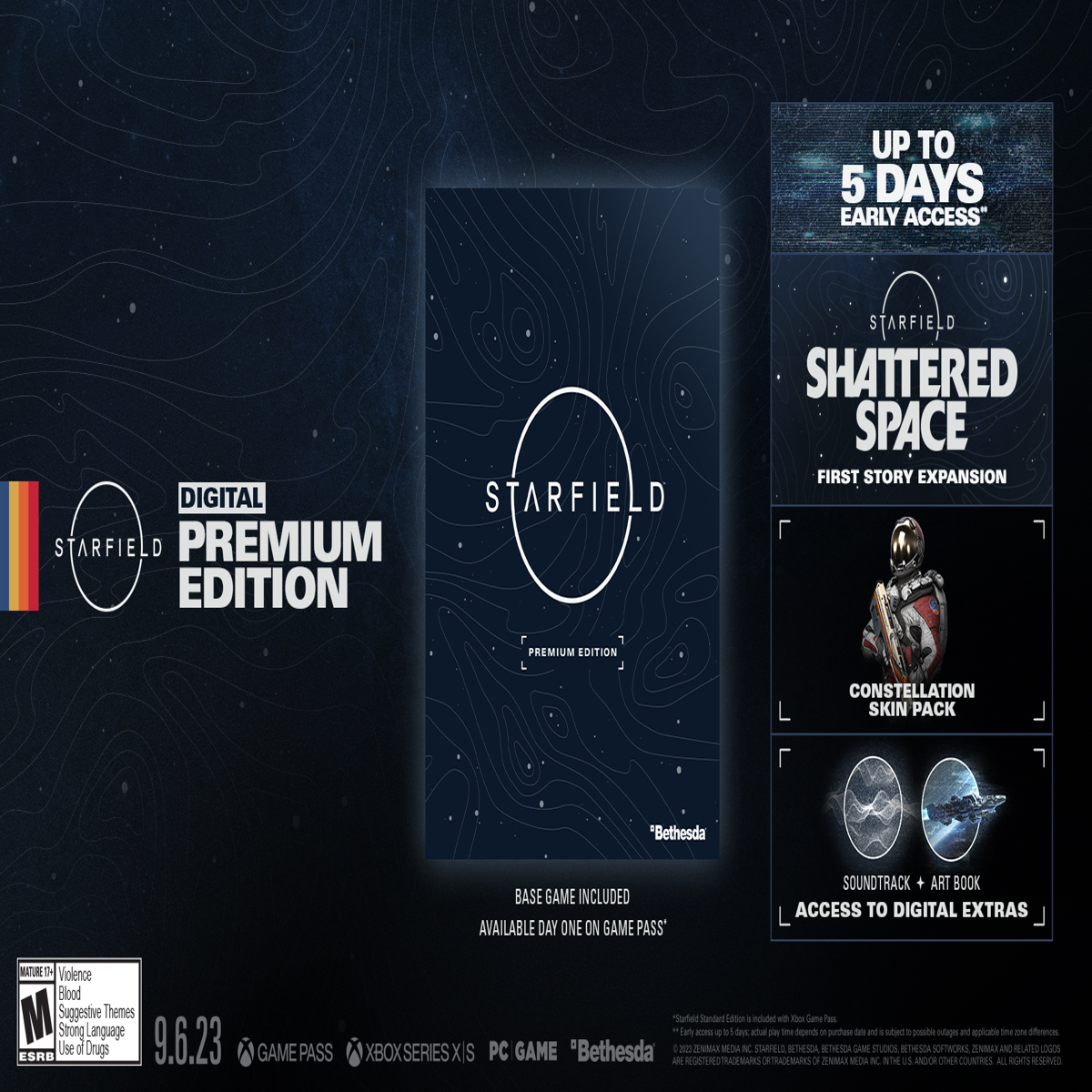 You can play Starfield five you if on Premium VG247 the | early days extra spend Edition