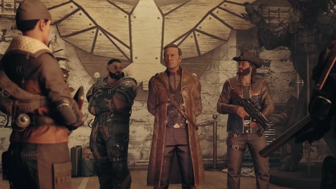 Starfield gameplay trailer screenshot of the Freestar Collective faction