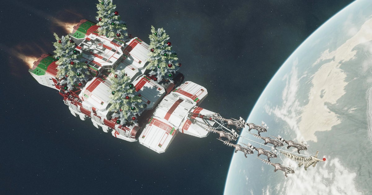 Fancy a cosmic Christmas? This Starfield mod lets you turn your ship into a Starborn Santa’s sleigh