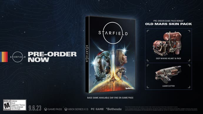 Zeigen Sie das Cover- und In-Game-Artikel für die Standardausgabe von Starbield