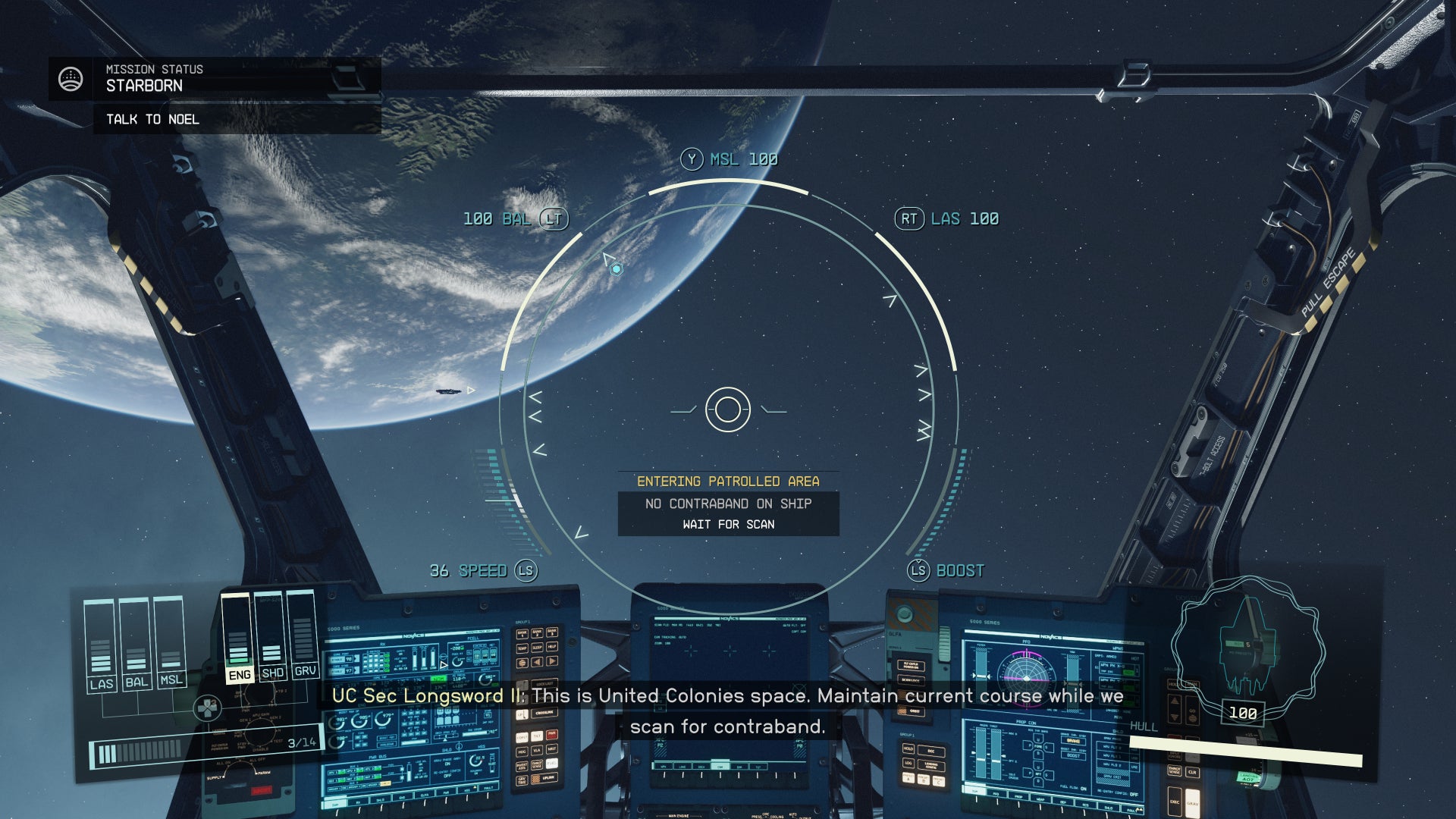 The Starborn mission commences in Starfield.