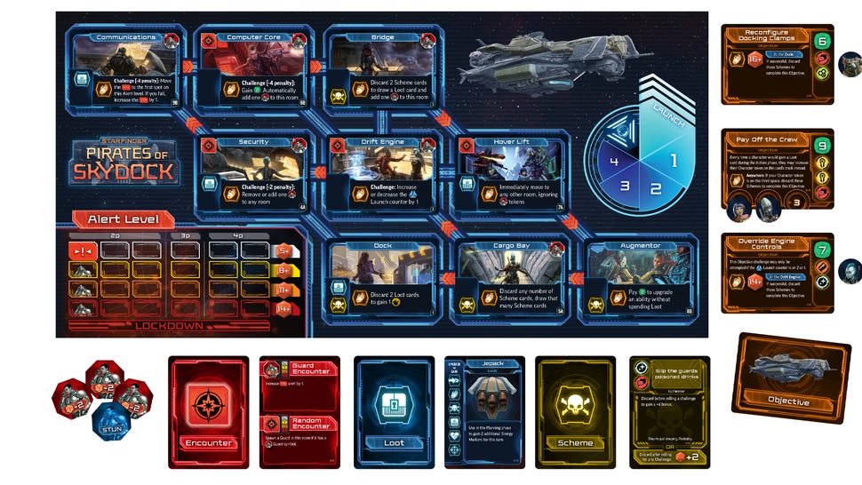 Starfinder: Pirates of Skydock layout image