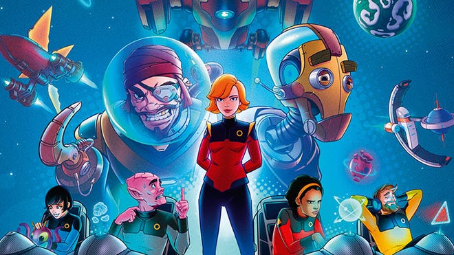 An image of the front cover for Starship Captains