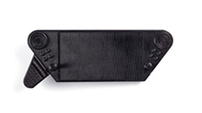 A Steam Deck prototype on a white background.