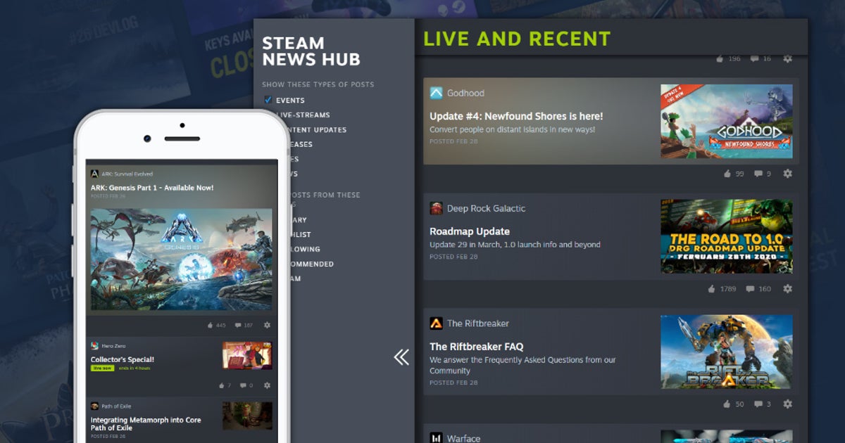 Steam Labs' is experimenting with news ways to deliver game news | Rock ...