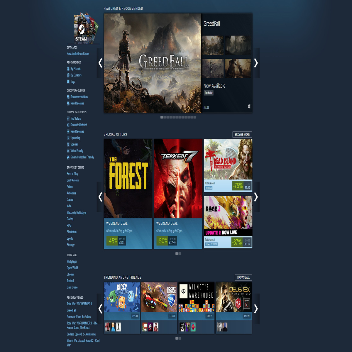 Steam update helps you discover games you're interested in