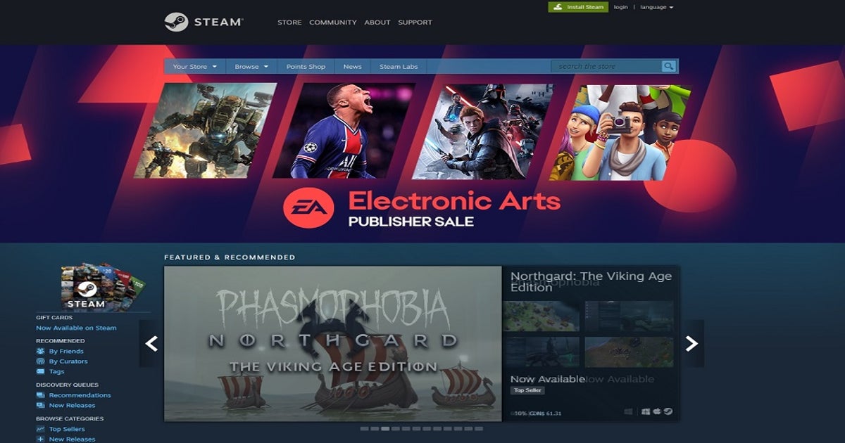 Steam Publisher: Electronic Arts