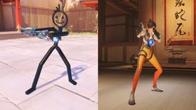 Why didn't Overwatch get this derpy stick-figure skin for Tracer