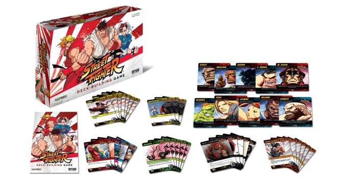 Capcom Street Fighter Deck-building Game layout