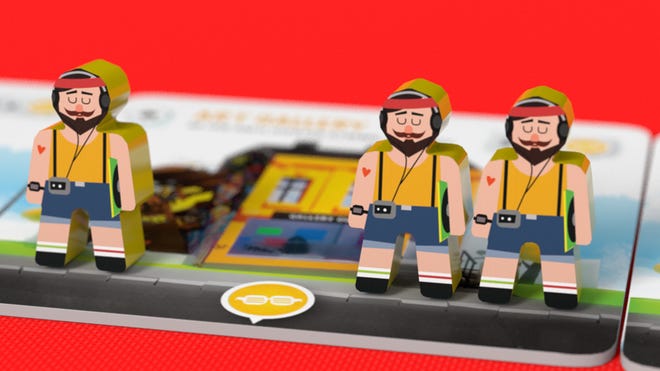 Streets board game meeples
