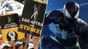 Custom image of Inomniac's Spider Man and SAG-AFTRA banners