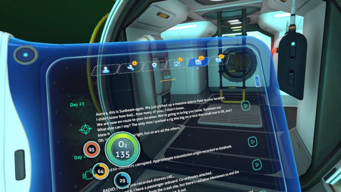 A screenshot of the VR Enhancements mod in Subnautica