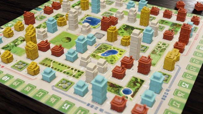 An image of the board for Sunrise Lane.