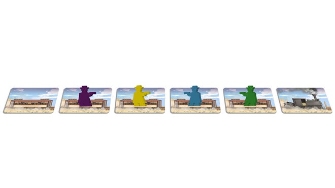 Super Colt Express board game card layout