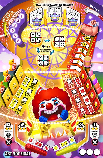 Super-Skill Pinball 4-Cade Carniball table image
