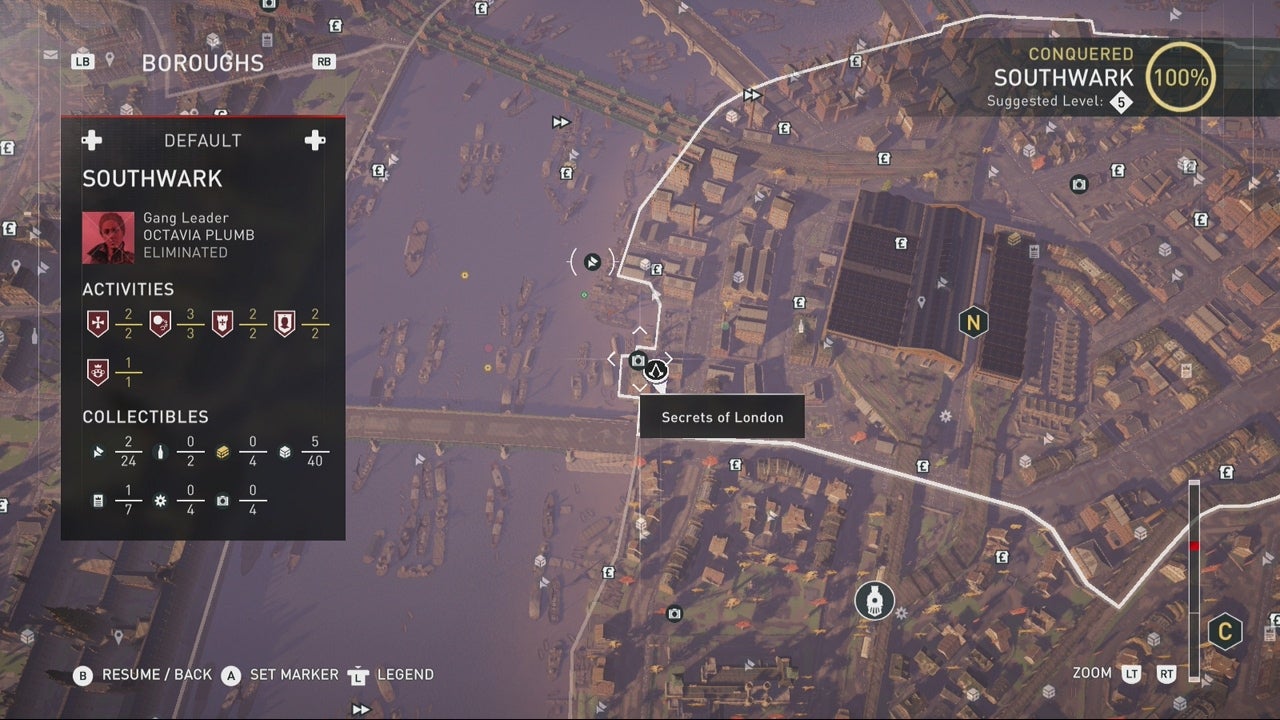 Assassin's Creed Syndicate Londoner Geheimnisse Karten Southwark 09