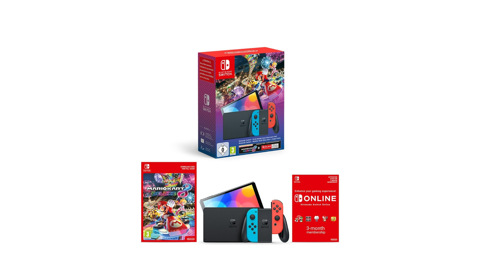 Nintendo Switch OLED (bleu/rouge) - Console Nintendo Switch