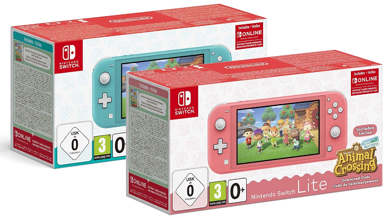 Here's a Nintendo Switch Lite and Animal Crossin ...