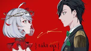 Anime artwork for mobile game Takt Op Symphony showing characters Destiny and Takt.